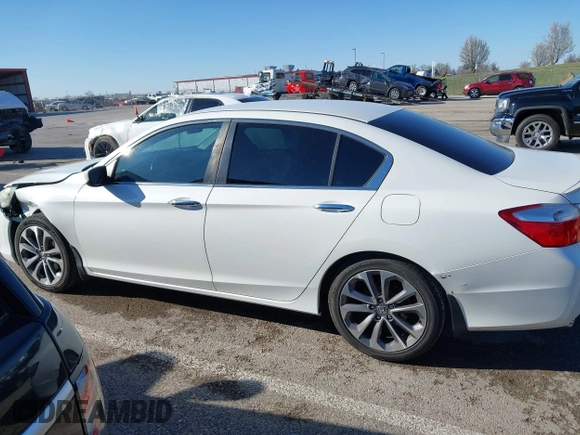 2015 Honda Accord Sport with VIN 1HGCR2F55FA200569, listed as a IAAI auction lot 41843146 with 97,655 mi miles and . Bid and sale history available at DreamBid. Image 14.
