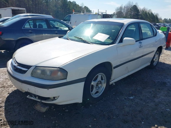 2001 Chevrolet Impala LS with VIN 2G1WH55K219250334, listed as a IAAI auction lot 41832721 with 1 mi miles. Bid and sale history available at carsss.com. Image 17.