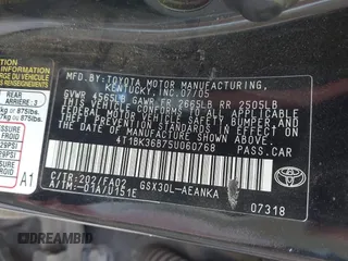 2005 Toyota Avalon XL with VIN 4T1BK36B75U060768, listed as a IAAI auction lot 42044197 with 276,151 mi miles and . Bid and sale history available at DreamBid. Image 9.