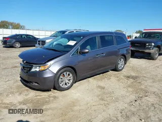 2016 Honda Odyssey EX-L with VIN 5FNRL5H69GB047902, listed as a IAAI auction lot 40795564 with 124,788 mi miles. Bid and sale history available at carsss.com. Image 17.