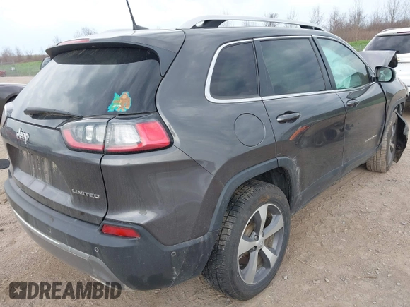 2021 Jeep Cherokee Limited with VIN 1C4PJMDXXMD215667, listed as a IAAI auction lot 42114920 with 38,481 mi miles and . Bid and sale history available at DreamBid. Image 4.