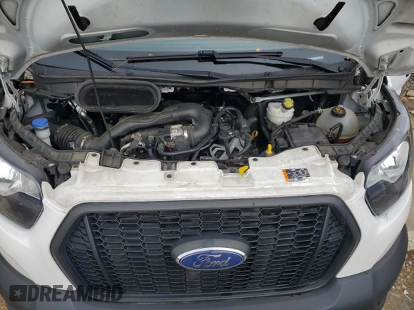 2022 Ford Transit Cargo with VIN 1FTBR1C8XNKA05854, listed as a Copart auction lot 57170555 with 119,996 mi miles and Salvage title. Bid and sale history available at DreamBid. Image 11.