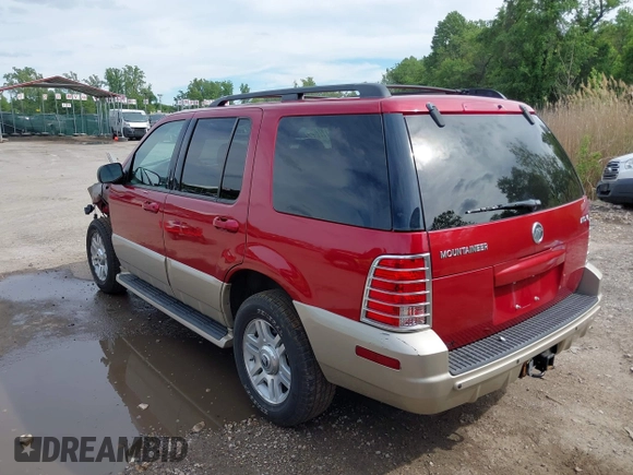 2004 Mercury Mountaineer Convenience z VIN 4M2DU86W14UJ06529, wystawiony jako IAAI lot #42206974 z przebiegiem 129 812 mil mil oraz . Historia ofert i sprzedaży dostępna na DreamBid. Obrazek 3.