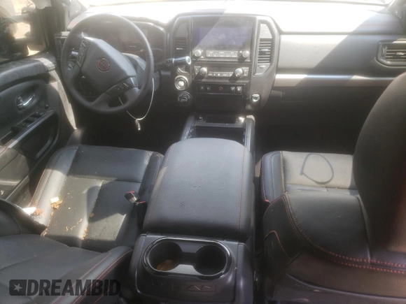 2023 Nissan Titan Pro-4X with VIN 1N6AA1FB4PN111502, listed as a Copart auction lot 60640414 with 13,254 mi miles and Non repairable. Bid and sale history available at DreamBid. Image 8.