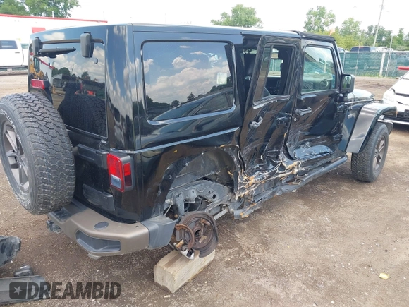 2017 Jeep Wrangler Unlimited Sahara with VIN 1C4BJWEGXHL520182, listed as a IAAI auction lot 42616692 with 88,169 mi miles and . Bid and sale history available at DreamBid. Image 4.