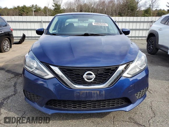 2017 Nissan Sentra SV with VIN 3N1AB7AP6HL668647, listed as a Copart auction lot 49869255 with 93,309 mi miles and Salvage Title. Bid and sale history available at DreamBid. Image 5.