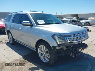 2018 Ford Expedition Platinum with VIN 1FMJU1LT7JEA44453, listed as a IAAI auction lot 41768729 with 87,951 mi miles and . Bid and sale history available at DreamBid. Image 1.