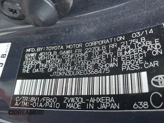 2014 Toyota Prius Four with VIN JTDKN3DUXE0368475, listed as a IAAI auction lot 42393101 with 186,108 mi miles and . Bid and sale history available at DreamBid. Image 9.