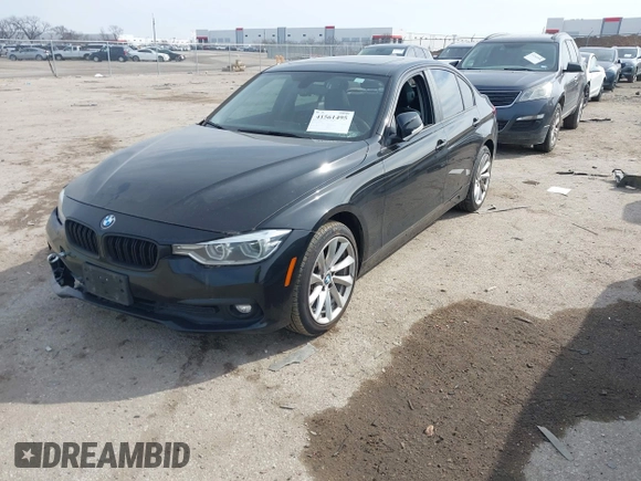 2018 BMW 3 Series 320i xDrive with VIN WBA8E5G53JNU45630, listed as a IAAI auction lot 41561495 with 110,058 mi miles. Bid and sale history available at carsss.com. Image 2.