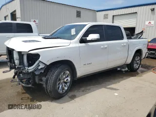 2020 Ram 1500 Laramie with VIN 1C6RREJT5LN186488, listed as a Copart auction lot 56707815 with 60,125 mi miles and Salvage title. Bid and sale history available at DreamBid. Image 1.