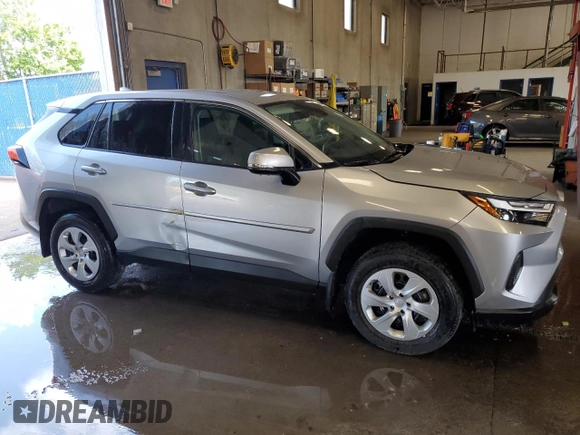 2023 Toyota RAV4 LE with VIN 2T3G1RFV2PC331995, listed as a Copart auction lot 64230665 with 22,595 mi miles and Salvage title. Bid and sale history available at DreamBid. Image 4.
