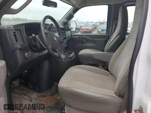 2020 Chevrolet Express Cargo Van with VIN 1GCWGAFP3L1254185, listed as a Copart auction lot 43260375 with 59,636 mi miles and Clean Title. Bid and sale history available at carsss.com. Image 7.