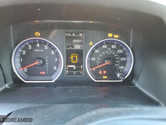 2009 Honda CR-V EX-L with VIN 5J6RE48719L063275, listed as a Copart auction lot 46276685 with 104,541 mi miles and Salvage Title. Bid and sale history available at carsss.com. Image 9.