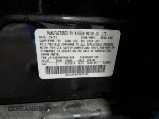 2012 Infiniti EX Journey z VIN JN1AJ0HRXCM451506, wystawiony jako Copart lot #58348595 z przebiegiem Nie podano mil oraz Szkoda całkowita • Salvage title. Historia ofert i sprzedaży dostępna na DreamBid. Obrazek 14.