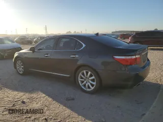 2007 Lexus LS 460 with VIN JTHBL46F075028914, listed as a Copart auction lot 49012595 with 184,573 mi miles and Salvage Title. Bid and sale history available at DreamBid. Image 2.