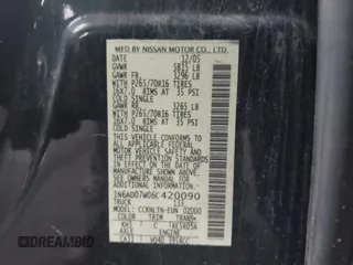 2006 Nissan Frontier SE z VIN 1N6AD07W06C420090, wystawiony jako IAAI lot #41999474 z przebiegiem 112 400 mil mil oraz . Historia ofert i sprzedaży dostępna na DreamBid. Obrazek 9.