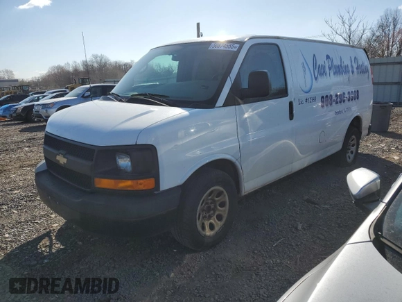 2012 Chevrolet Express Cargo with VIN 1GCSGAFX7C1182728, listed as a Copart auction lot 50874555 with 196,397 mi miles and Clean title. Bid and sale history available at DreamBid. Image 1.