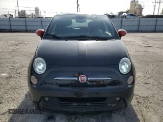 2013 FIAT 500e with VIN 3C3CFFGE9DT740322, listed as a Copart auction lot 42872445 with 45,613 mi miles and Salvage Title. Bid and sale history available at carsss.com. Image 5.