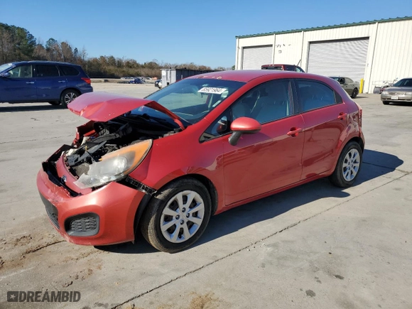 2012 Kia Rio LX with VIN KNADM5A30C6019304, listed as a Copart auction lot 44544055 with 171,338 mi miles and Salvage Title. Bid and sale history available at carsss.com. Image 1.
