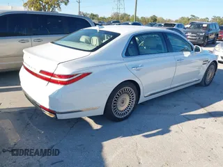 2021 Genesis G90 3.3T Premium with VIN KMTF34PA8MU089310, listed as a IAAI auction lot 41762530 with 1 mi miles. Bid and sale history available at carsss.com. Image 4.