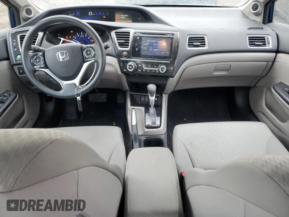 2015 Honda Civic EX with VIN 19XFB2F87FE075744, listed as a Copart auction lot 53816995 with 63,374 mi miles and Salvage Title. Bid and sale history available at DreamBid. Image 8.