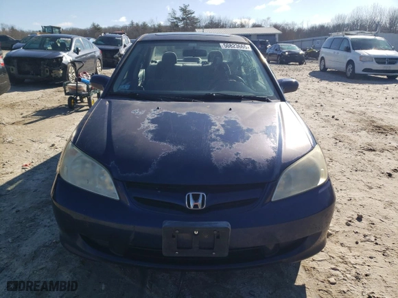 2005 Honda Civic Sdn EX with VIN 2HGES26705H567829, listed as a Copart auction lot 50823665 with 120,911 mi miles and Clean Title. Bid and sale history available at carsss.com. Image 5.