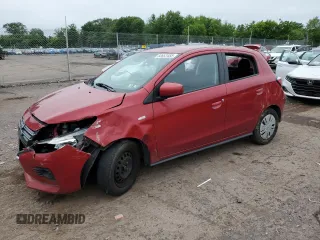 2021 Mitsubishi Mirage ES with VIN ML32AUHJ8MH007931, listed as a Copart auction lot 60653455 with 54,291 mi miles and Salvage title. Bid and sale history available at DreamBid. Image 1.