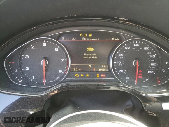 2013 Audi A8 3.0L with VIN WAURGAFD9DN004556, listed as a Copart auction lot 65018975 with 138,090 mi miles and Salvage title. Bid and sale history available at DreamBid. Image 9.