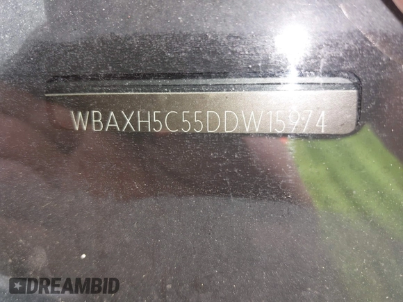 2013 BMW 5 Series 528i xDrive with VIN WBAXH5C55DDW15974, listed as a IAAI auction lot 42185094 with Not provided miles and . Bid and sale history available at DreamBid. Image 11.