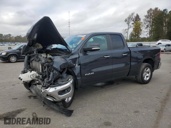 2020 Ram 1500 Big Horn with VIN 1C6RREBT7LN300408, listed as a Copart auction lot 80129424 with 129,626 mi miles and Salvage title. Bid and sale history available at DreamBid. Image 1.