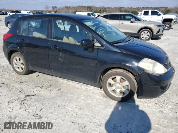 2007 Nissan Versa 1.8 S with VIN 3N1BC13E07L444184, listed as a Copart auction lot 46214485 with 125,316 mi miles and Salvage Title. Bid and sale history available at carsss.com. Image 4.