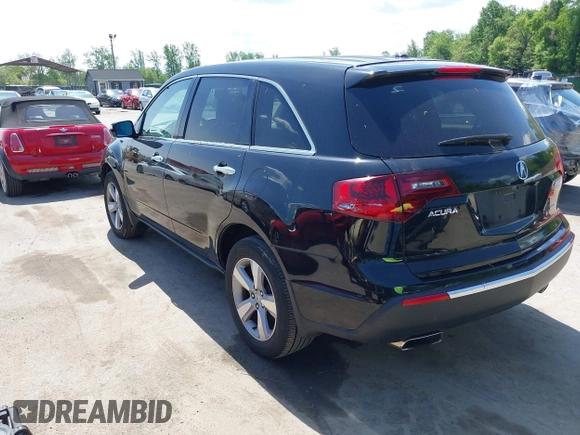 2012 Acura MDX Tech Pkg with VIN 2HNYD2H33CH549493, listed as a IAAI auction lot 42165705 with 140,315 mi miles. Bid and sale history available at carsss.com. Image 3.
