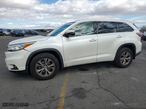 2015 Toyota Highlander LE with VIN 5TDBKRFH9FS079498, listed as a Copart auction lot 48985375 with 90,293 mi miles and Salvage Title. Bid and sale history available at carsss.com. Image 1.