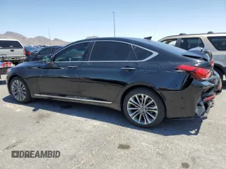 2017 Genesis G80 3.8L z VIN KMHGN4JE5HU166824, wystawiony jako Copart lot #57566075 z przebiegiem 70 248 mil mil oraz Czysty tytuł • Clean title. Historia ofert i sprzedaży dostępna na DreamBid. Obrazek 2.