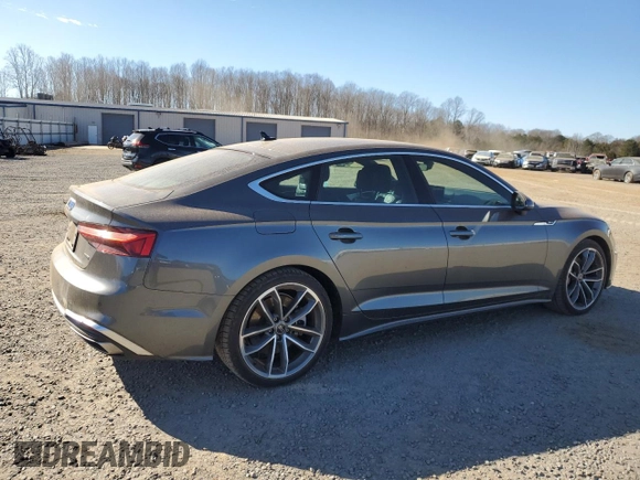 2023 Audi A5 Sportback S line Premium Plus with VIN WAUFACF59PA022964, listed as a Copart auction lot 86434774 with 39,958 mi miles and Salvage Title. Bid and sale history available at carsss.com. Image 3.