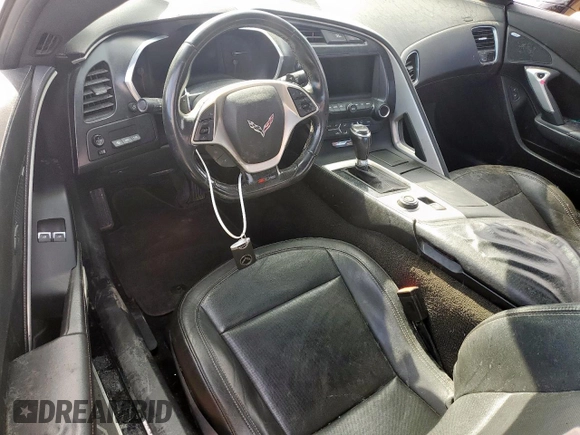 2016 Chevrolet Corvette Z06 1LZ with VIN 1G1YP2D60G5612360, listed as a Copart auction lot 59606855 with 88,050 mi miles and Salvage title. Bid and sale history available at DreamBid. Image 8.