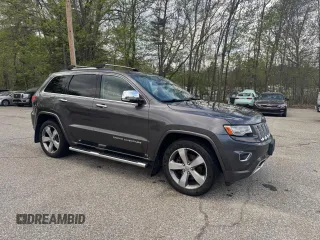 2014 Jeep Grand Cherokee Overland with VIN 1C4RJFCM8EC388963, listed as a Copart auction lot 56423685 with 190,146 mi miles and Clean Title. Bid and sale history available at DreamBid. Image 1.