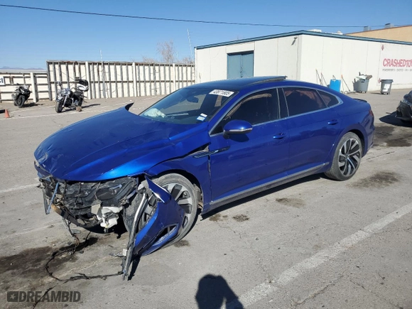 2021 Volkswagen Arteon SEL R-Line with VIN WVWHR7AN0ME012914, listed as a Copart auction lot 43871805 with 59,657 mi miles and Salvage Title. Bid and sale history available at carsss.com. Image 1.