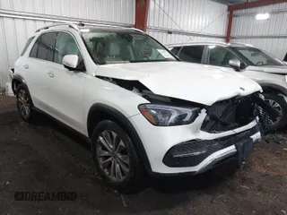 2021 Mercedes-Benz GLE 350 with VIN 4JGFB4KB8MA484053, listed as a IAAI auction lot 41889377 with 35,339 mi miles and . Bid and sale history available at DreamBid. Image 1.