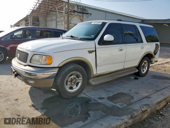 2002 Ford Expedition Eddie Bauer with VIN 1FMRU17L02LA05326, listed as a Copart auction lot 58048805 with 211,594 mi miles and Salvage title. Bid and sale history available at DreamBid. Image 1.
