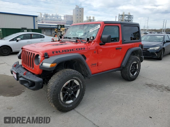 2020 Jeep Wrangler Rubicon with VIN 1C4HJXCG1LW324108, listed as a Copart auction lot 41880383 with 49,691 mi miles and . Bid and sale history available at DreamBid. Image 1.
