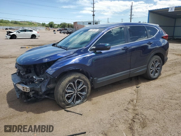 2020 Honda CR-V EX z VIN 5J6RW2H5XLA001344, wystawiony jako Copart lot #57785155 z przebiegiem 32 960 mil mil oraz Szkoda całkowita • Salvage title. Historia ofert i sprzedaży dostępna na DreamBid. Obrazek 1.