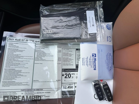 2021 Audi Q7 Premium Plus с VIN WA1LXAF70MD014461, выставлен на аукционе Copart как лот 62428405 с пробегом 63 076 миль миль и Чистый • Clean title. История ставок и продаж доступна на DreamBid. Изображение 15.