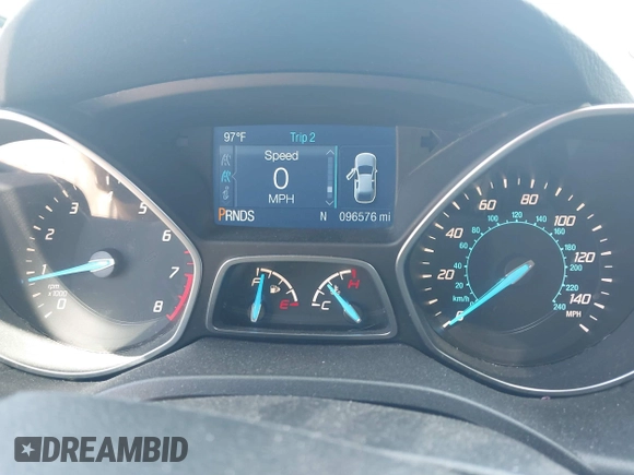 2014 Ford Escape SE with VIN 1FMCU9GX0EUE12195, listed as a IAAI auction lot 42674879 with 96,576 mi miles and . Bid and sale history available at DreamBid. Image 7.