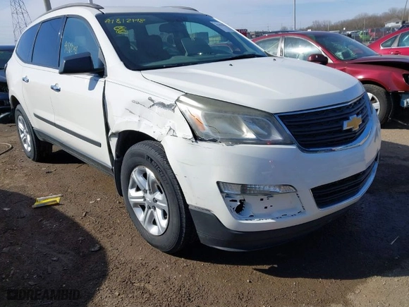 2014 Chevrolet Traverse LS with VIN 1GNKRFEDXEJ137257, listed as a IAAI auction lot 41812148 with 163,794 mi miles. Bid and sale history available at carsss.com. Image 6.