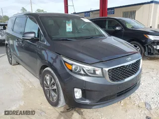 2018 Kia Sedona EX with VIN KNDMC5C14J6365497, listed as a IAAI auction lot 40898450 with 75,391 mi miles. Bid and sale history available at carsss.com. Image 1.