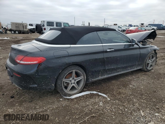 2017 Mercedes-Benz C 300 with VIN WDDWK4JB0HF498145, listed as a Copart auction lot 46093645 with 64,991 mi miles and Salvage Title. Bid and sale history available at DreamBid. Image 3.