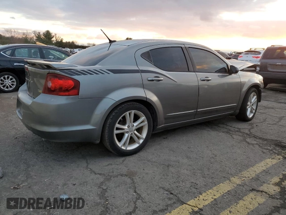 2012 Dodge Avenger SXT Plus with VIN 1C3CDZEGXCN310082, listed as a Copart auction lot 82546944 with Not Provided miles and Salvage Title. Bid and sale history available at carsss.com. Image 3.
