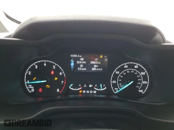 2022 Ford Transit Connect XLT with VIN NM0GS9F28N1514084, listed as a Copart auction lot 62392655 with 43,395 mi miles and Salvage title. Bid and sale history available at DreamBid. Image 9.