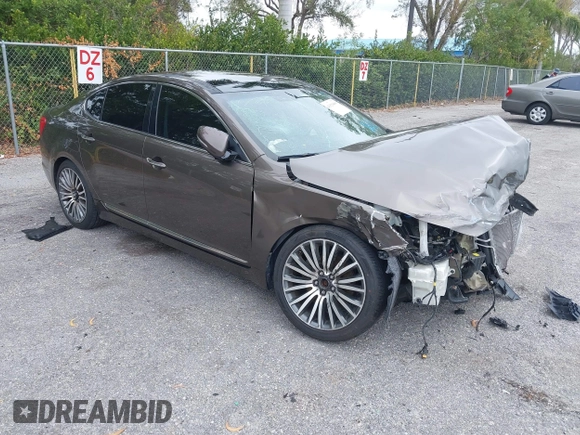 2015 Kia Cadenza Premium with VIN KNALN4D7XF5178326, listed as a IAAI auction lot 41629460 with 92,125 mi miles and . Bid and sale history available at carsss.com. Image 1.